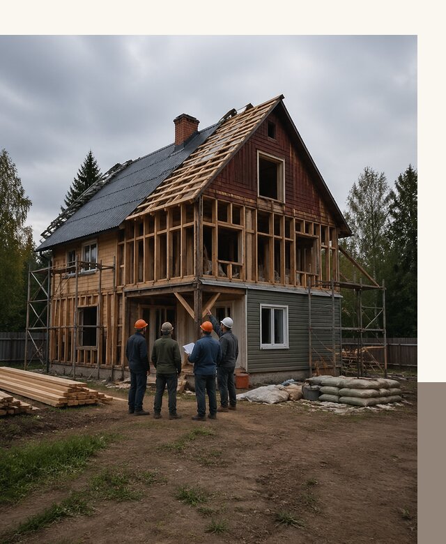 Реконструкция дачного дома в Саянске под ключ с проектом