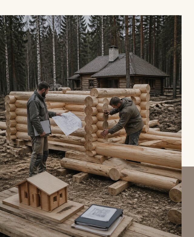 Проектирование и строительство домов из бревна в Саянске
